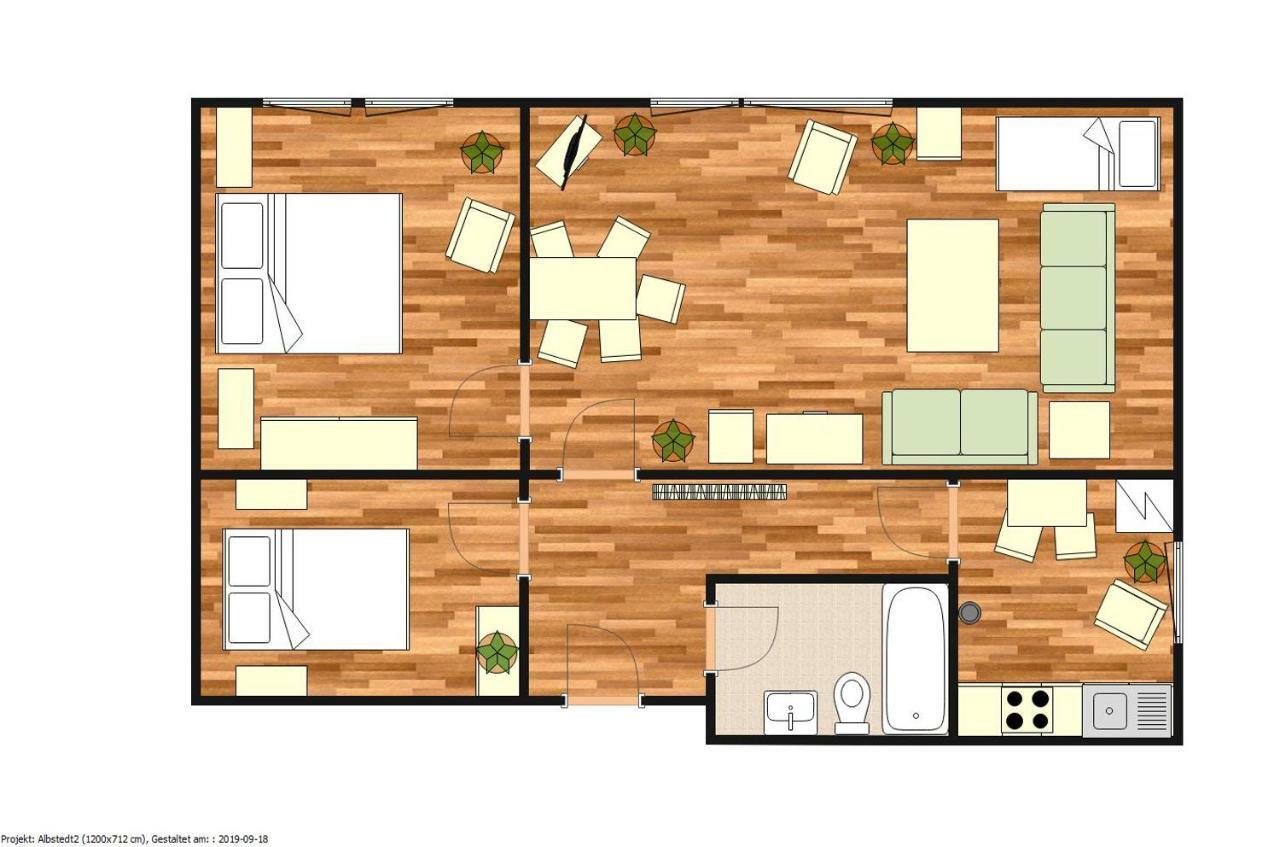 Kuenstler Ferienwohnung 3 Zimmer Kueche Bad Zentrale Lage Wulsbuttel 외부 사진